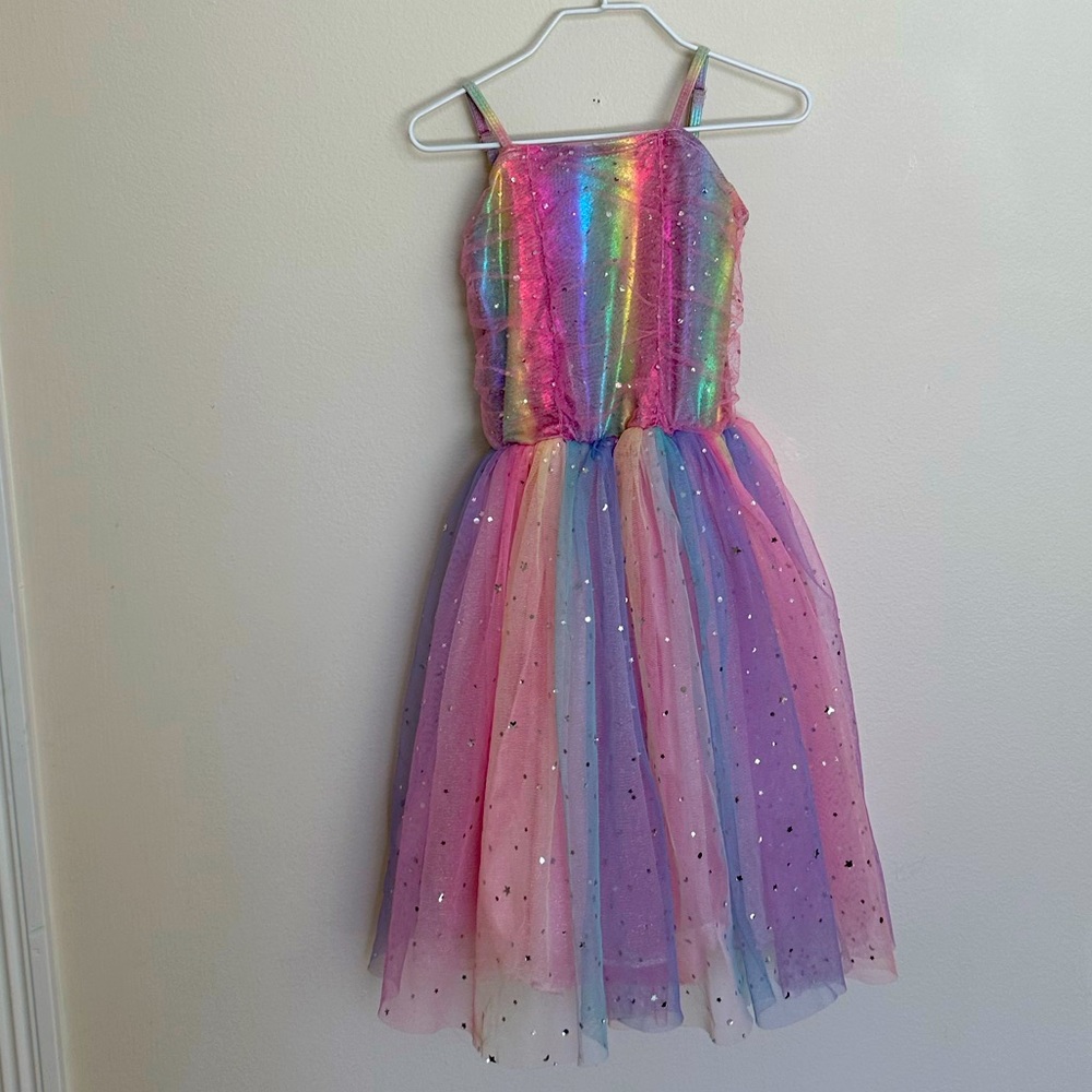 Pink Poppy | rainbow sparkle dress
